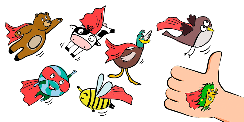 Siete tattoos diferentes y coleccionables en los yogures ecológicos Junior Casa Grande de Xanceda